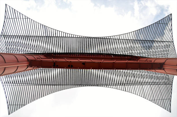 istock The iron structure of a metal torii 1368791146