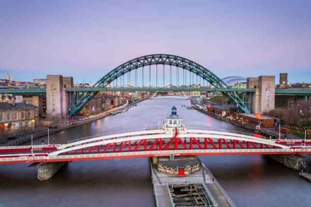 The city of Newcastle uponTyne and Gateshead River Tyne bridges, North East England. The city of Newcastle uponTyne and Gateshead River Tyne bridges, North East England. tyne bridge stock pictures, royalty-free photos & images