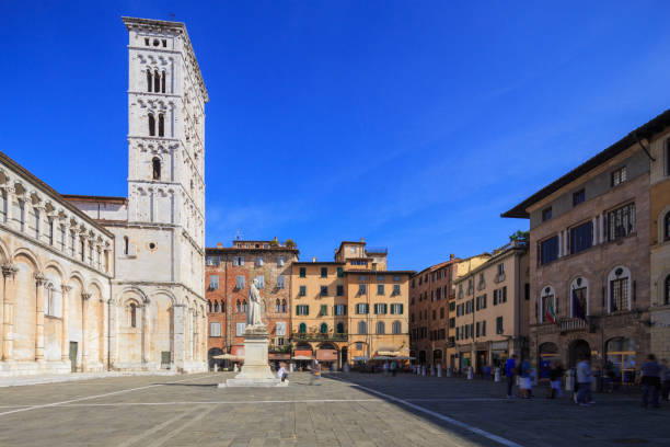 istock San Michele in Foro Square in Lucca, medieval italian town 1368797968