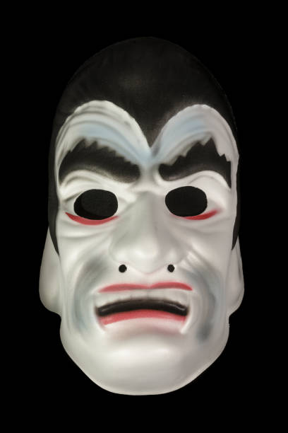 istock Vampire Male Mask Isolated Against Black Background 1368800695
