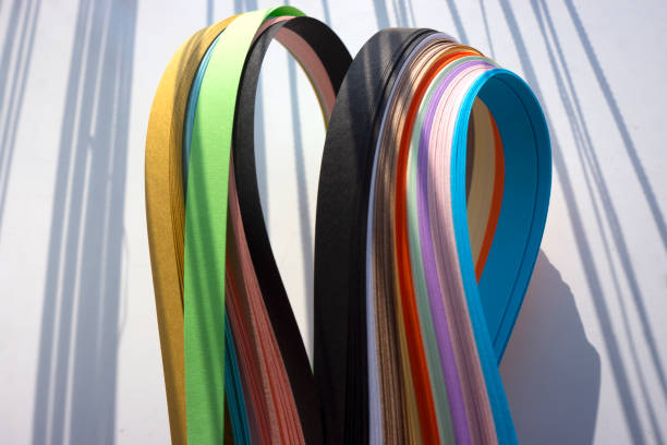 istock Multicolored Colorful lines and shadows 1368805689