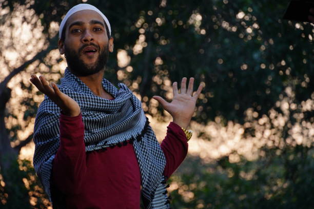 indian Muslim man smiling image