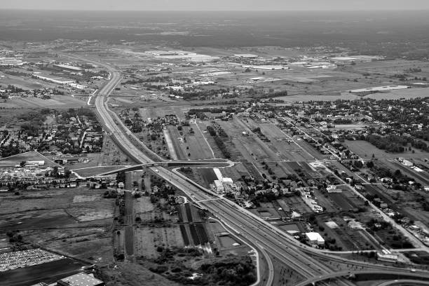 istock Aerial view of the highway 1368809939