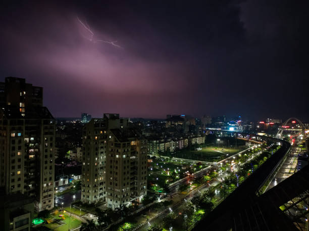 istock Night city lights- Kolkata 1368812173