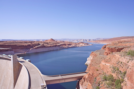The Glen Canyon Dam is located in Arizona, in the Grand Canyon Gorge. This dam was needed to create water reserves in the upper reaches of the Colorado River.