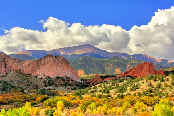 Photo of View of Pikes Peak from the Garden of the Gods-Colorado Springs, Colorado