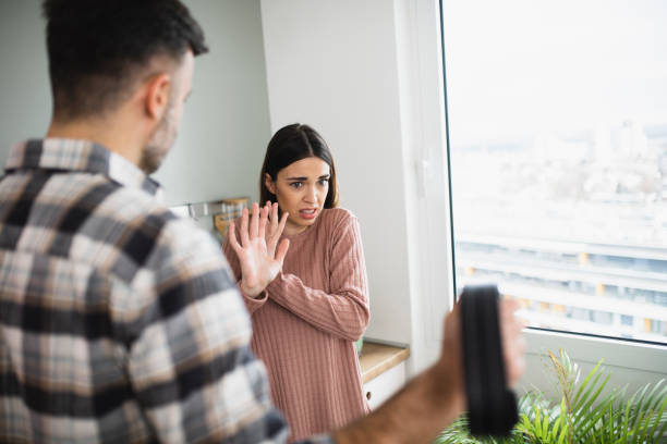 istock Young married couple quarreling 1368826098