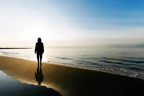 istock serene woman silhouette 136882667