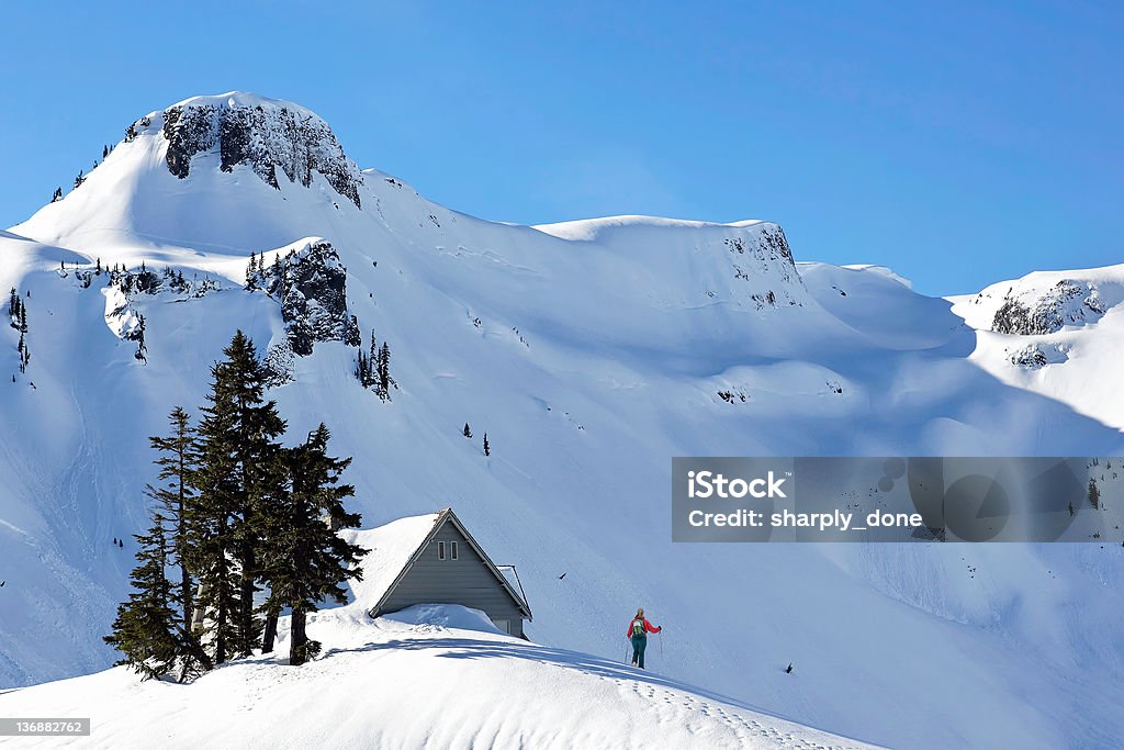 겨울맞이 마운틴 어드벤처 - 로열티 프리 스키타기 스톡 사진