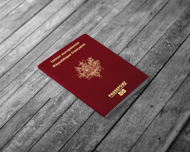 istock France passport on a wooden board 1368837959