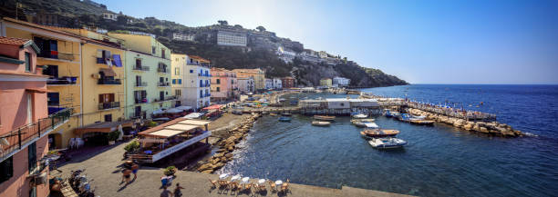 istock Sorrento panoramic town skyline 1368843522