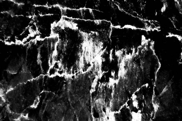 istock Black marble with veins curly seamless patterns for floor  background 1368867214