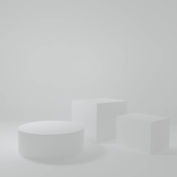 istock Product Stand in white room ,Studio Scene For Product ,minimal design,3D rendering 1368876807