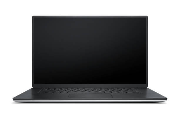 open laptop or notebook screen, front view. - 手提電腦 圖片 個照片及圖片檔