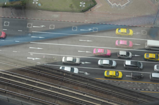 istock traffic lane and car 1368877744
