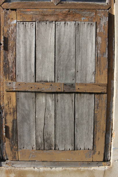 istock Vintage wood window shut closed 1368882755