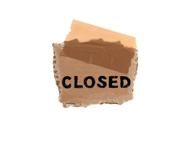 istock Closed: Old isolated cardboard with tape 1368883723