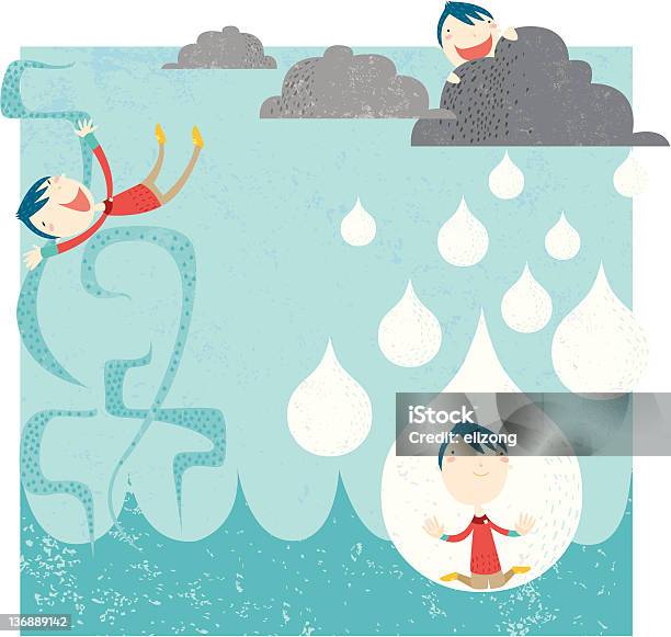 Wasserzyklus Stock Vektor Art und mehr Bilder von Kind - Kind, Wetter, Wasserzyklus