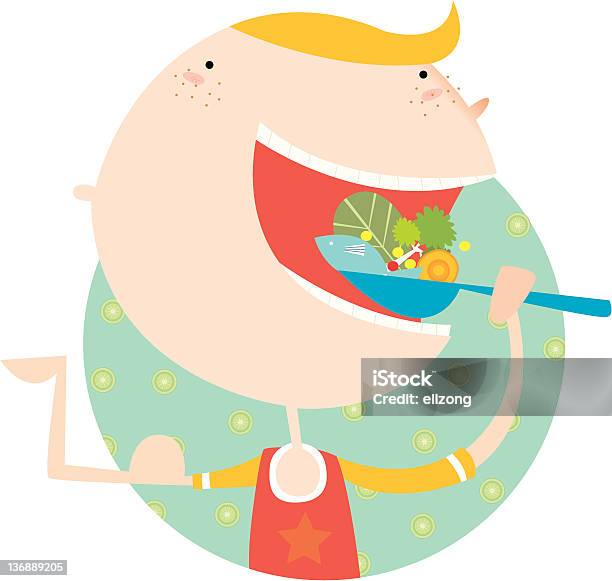 Mangia In Modo Sano - Immagini vettoriali stock e altre immagini di Alimentazione sana - Alimentazione sana, Broccolo, Carota