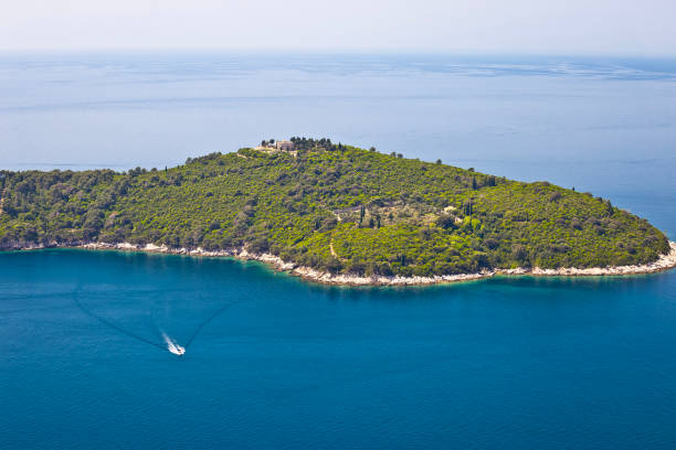 istock Dubrovnik. Lokrum island in Dubrovnik archipelago panoramic view 1368892505