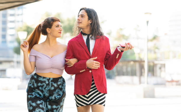 istock man and woman having fun prank 1368896866