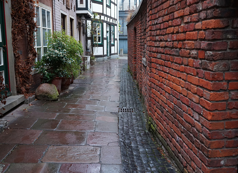 An alley in the Schnoor district in Bremen
