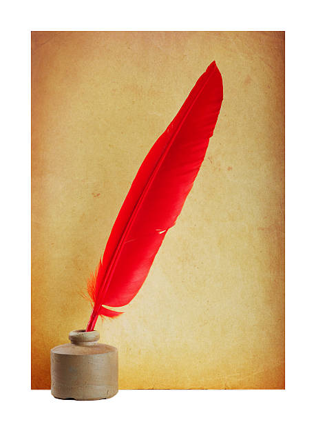 istock Red pen in the ink 136890066