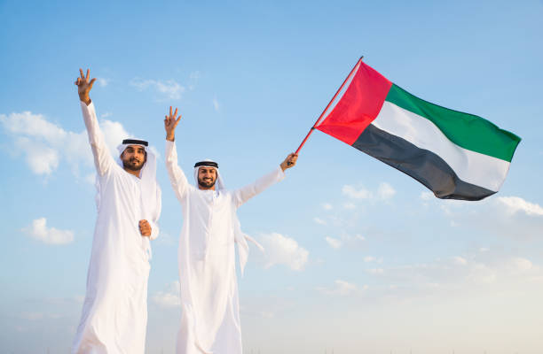 istock Arabic men in the desert 1368911841