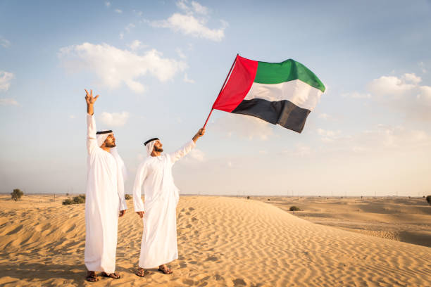 istock Arabic men in the desert 1368911892