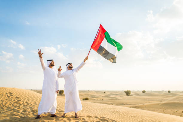 istock Arabic men in the desert 1368912196