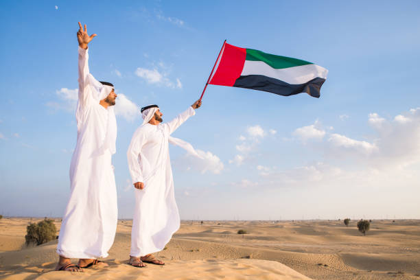 istock Arabic men in the desert 1368912833