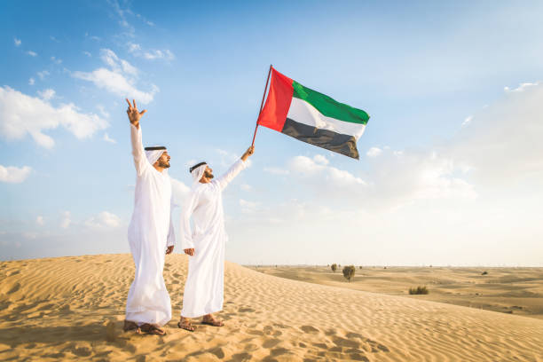 istock Arabic men in the desert 1368913017