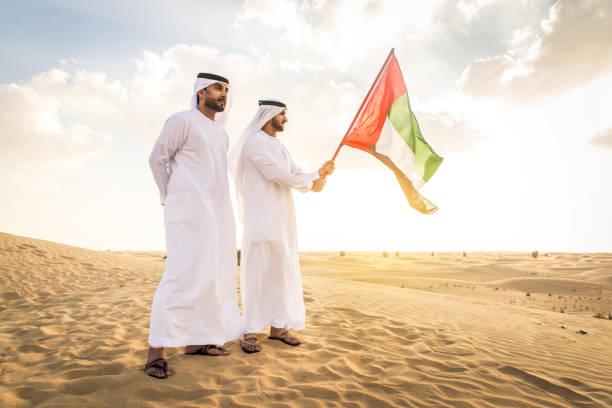 istock Arabic men in the desert 1368913312