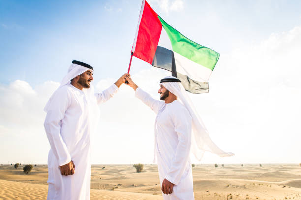 istock Arabic men in the desert 1368913389