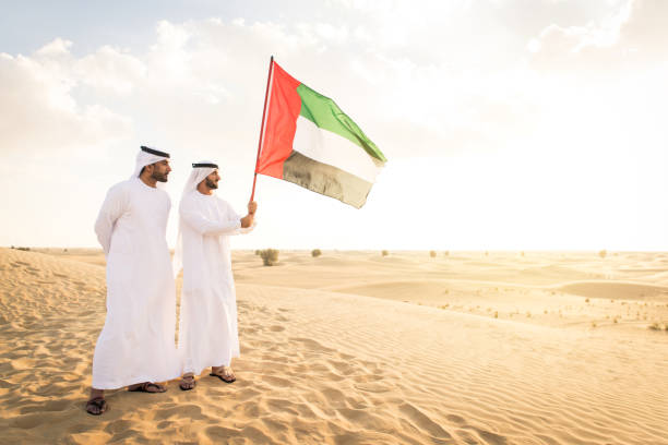 istock Arabic men in the desert 1368913456