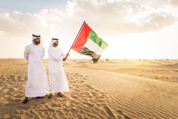 istock Arabic men in the desert 1368913568