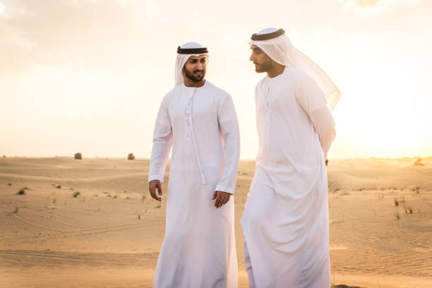 istock Arabic men in the desert 1368914898