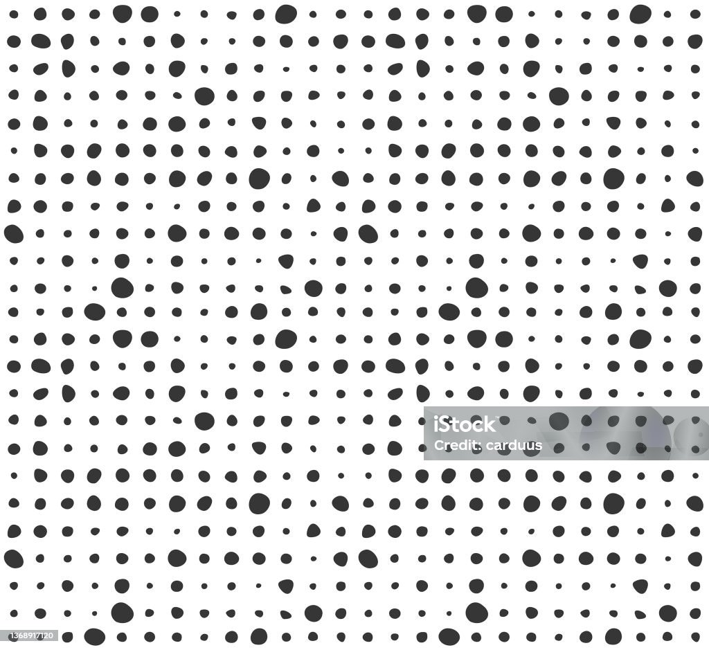 Black Point Pattern Black And White Points Seamless Pattern Stock Illustration - Download ...