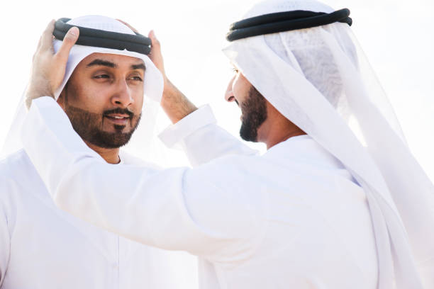 istock Arabic men in the desert 1368918529