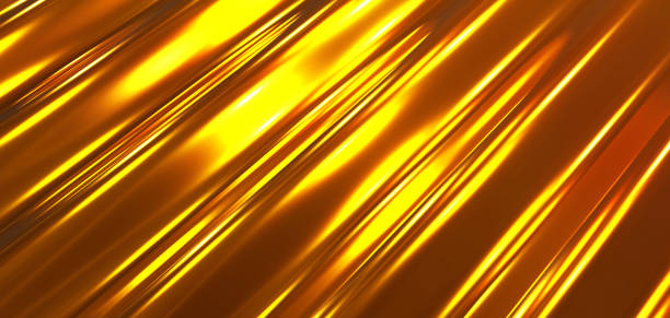 istock Gold metal texture background, interesting striped golden waves pattern 1368918832