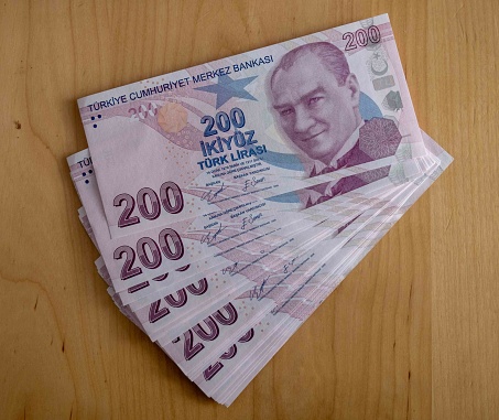 200 Turkish Lira Banknotes