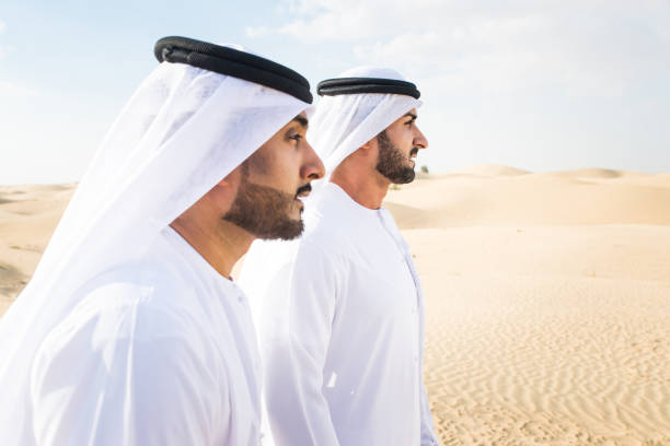 istock Arabic men in the desert 1368920123
