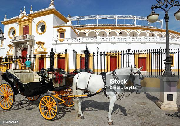 Haupteingang Des La Maestranza Die Plaza De Toros Sevilla Spanien Stockfoto und mehr Bilder von Sevilla