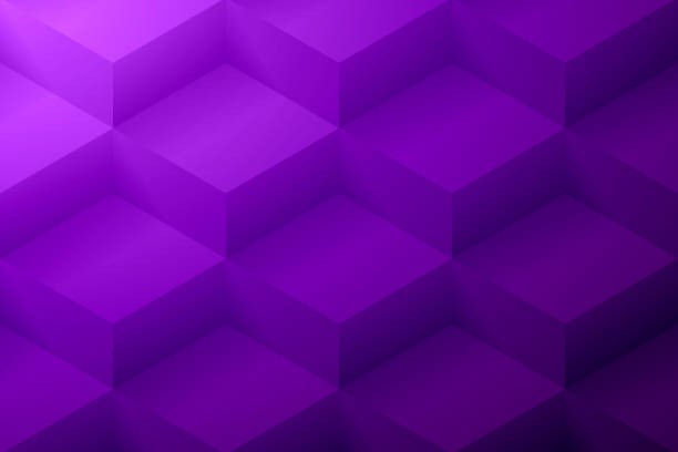 abstrakcyjne fioletowe tło - tekstura geometryczna - block stack stacking cube stock illustrations