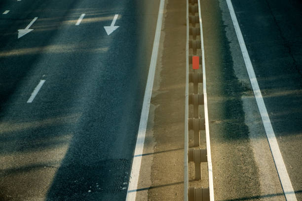 istock Top view of the asphalt pavement. 1368929527