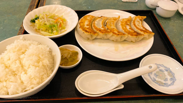 istock A set meal of Chinese style dumpling dish 1368931227