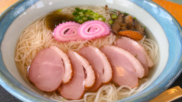 istock Japanese style soba ramen with duck meat and vegetables 1368931338