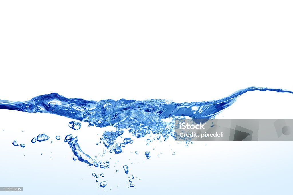 투명한 푸른 물이 튀는, Ripples 및 스택스 - 로열티 프리 0명 스톡 사진