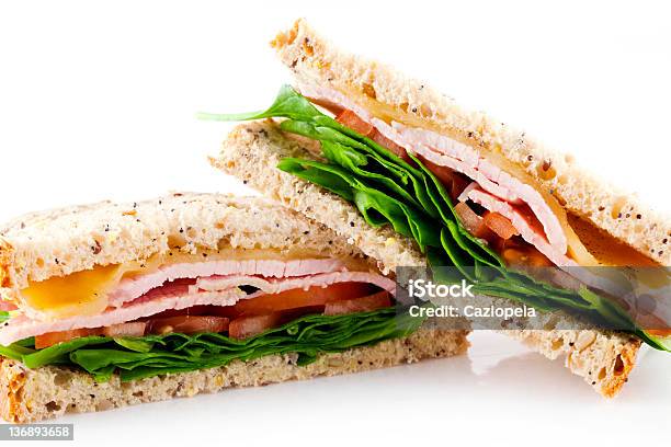 Sanduíche Blt Detalhe - Fotografias de stock e mais imagens de Bacon Alface e Tomate - Bacon Alface e Tomate, Figura para recortar, Alface