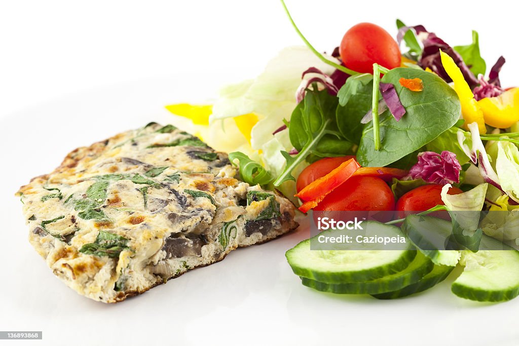 Salada Omlette - Foto de stock de Alface royalty-free